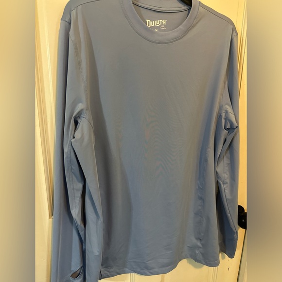 DULUTH TRADING LONG SLEEVE BASE LAYER, THUMB HOLE CUFFS, LONG TAIL med RN#106803 - Picture 8 of 11